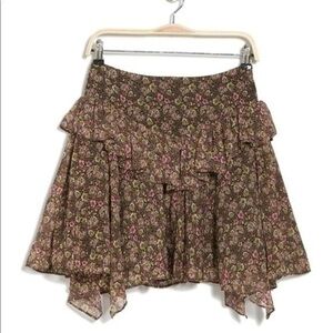 Floral Ruffle Skirt